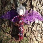 SOLD Angel Agnes - wrap doll incorporating recycled items