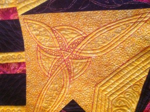 Heirloom quilting - original design, my Art Deco quilt